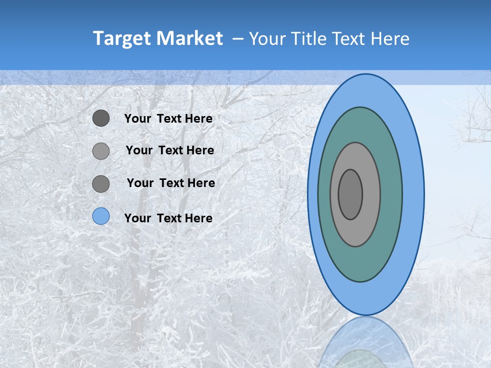 Christmas Background Landscap PowerPoint Template