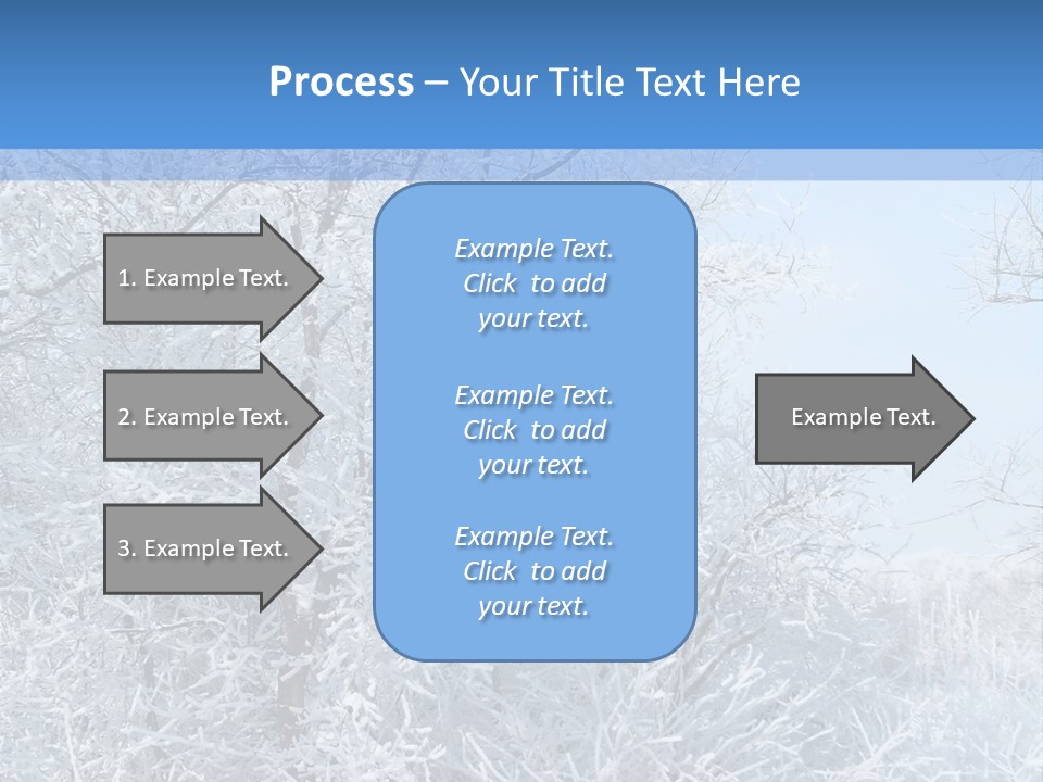 Christmas Background Landscap PowerPoint Template