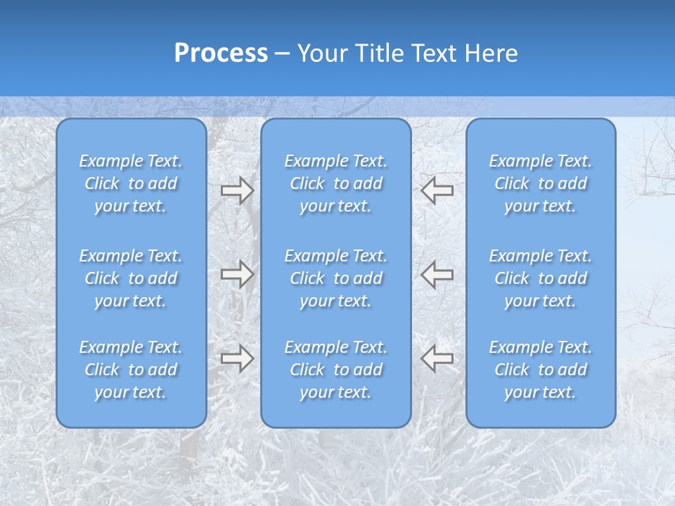 Christmas Background Landscap PowerPoint Template