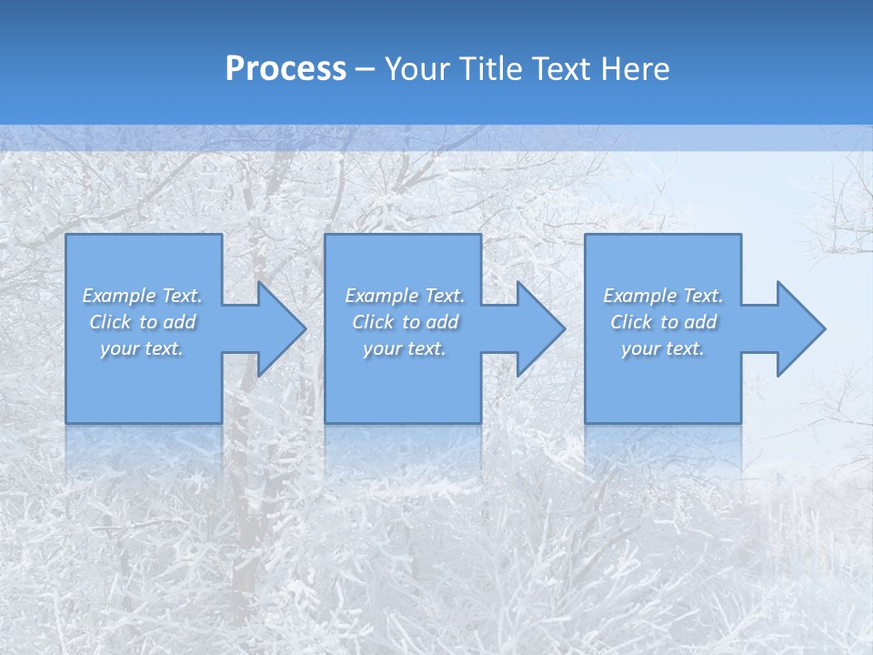 Christmas Background Landscap PowerPoint Template