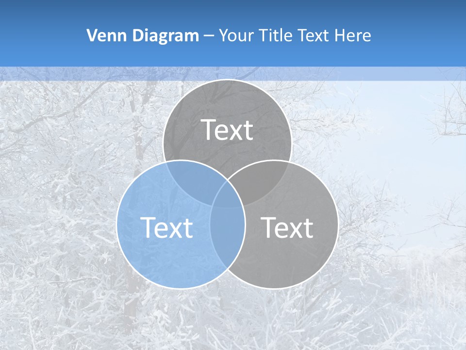 Christmas Background Landscap PowerPoint Template