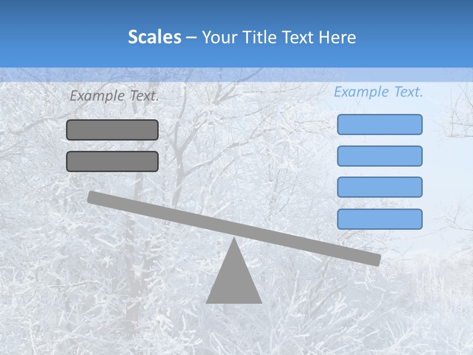 Christmas Background Landscap PowerPoint Template
