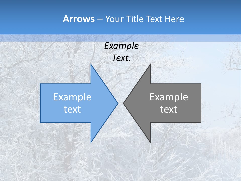 Christmas Background Landscap PowerPoint Template