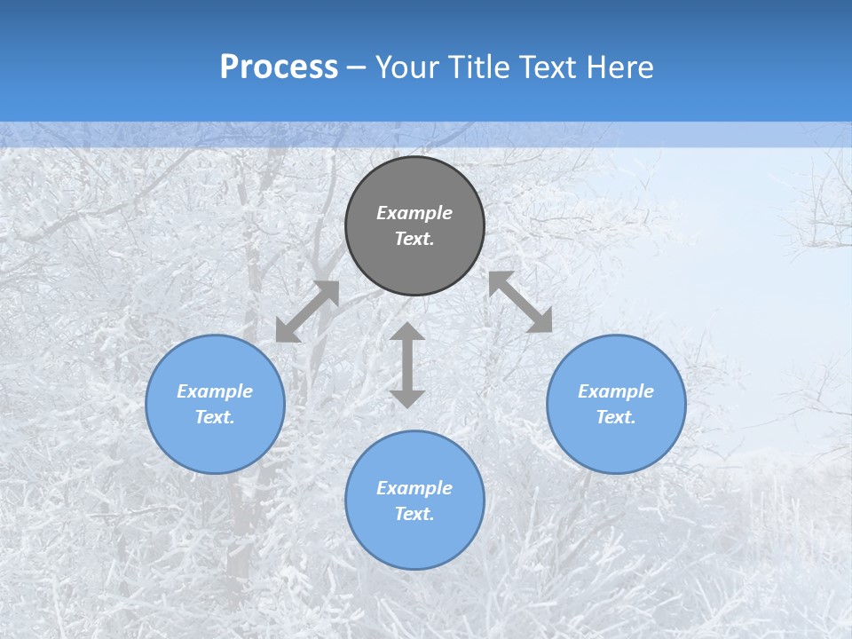 Christmas Background Landscap PowerPoint Template