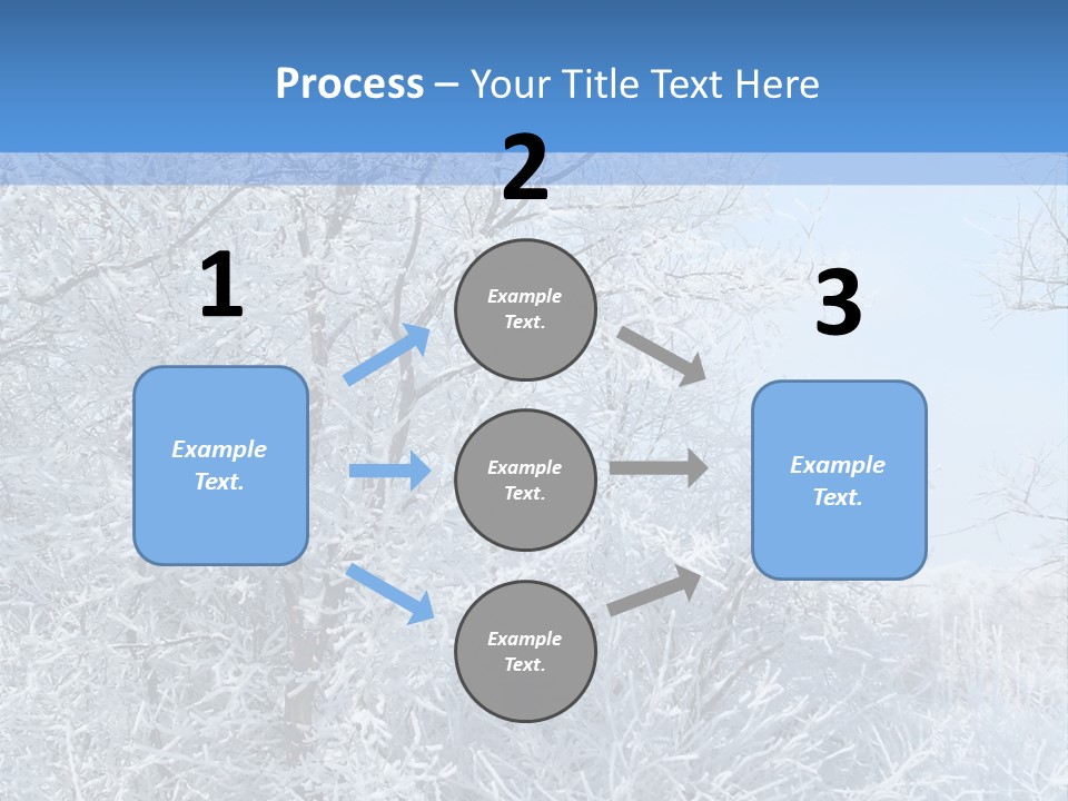 Christmas Background Landscap PowerPoint Template