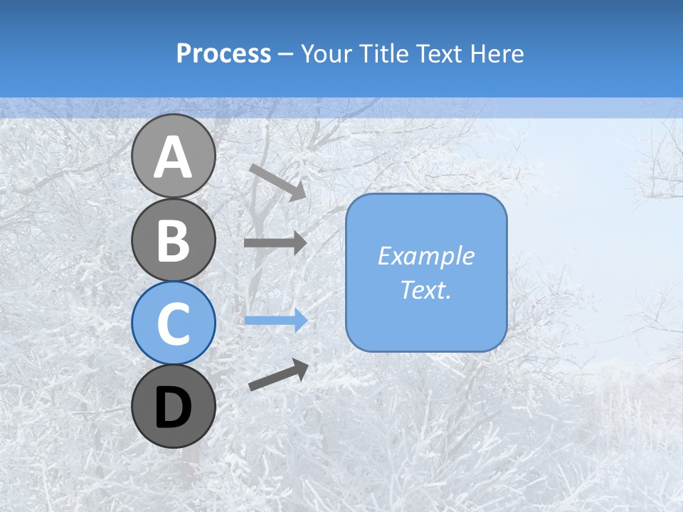 Christmas Background Landscap PowerPoint Template