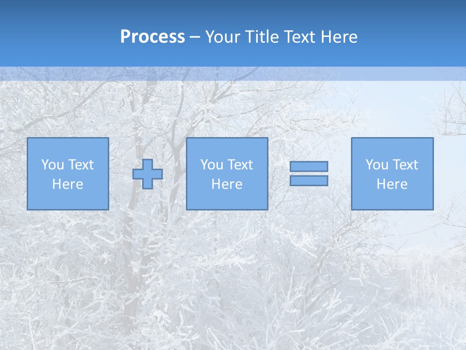 Christmas Background Landscap PowerPoint Template