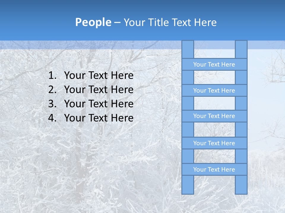 Christmas Background Landscap PowerPoint Template
