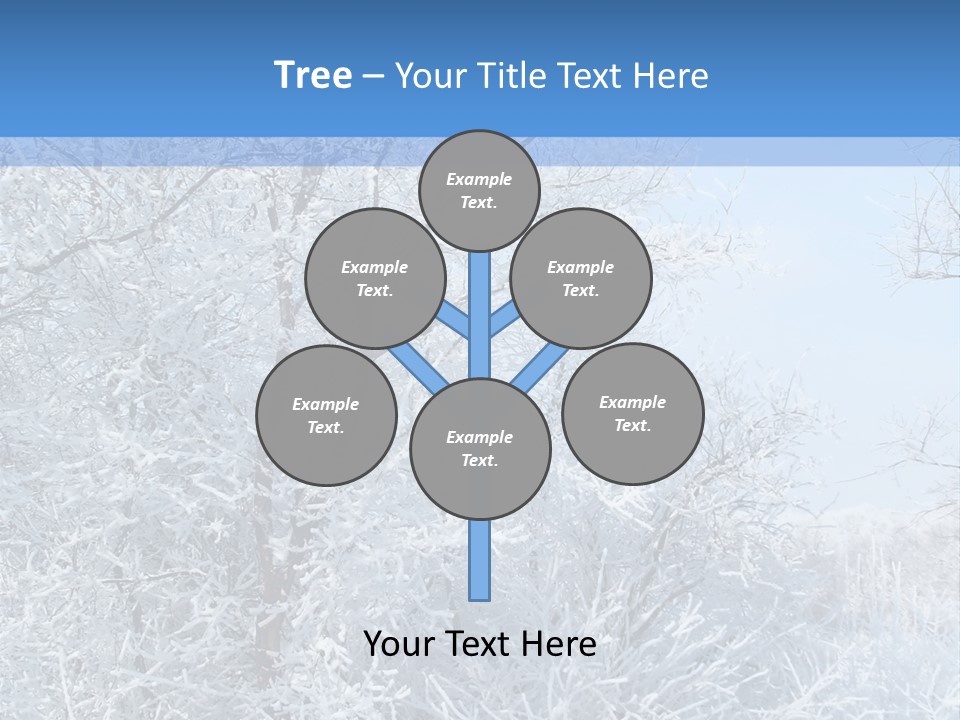 Christmas Background Landscap PowerPoint Template