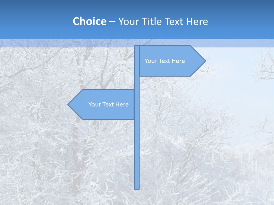 Christmas Background Landscap PowerPoint Template
