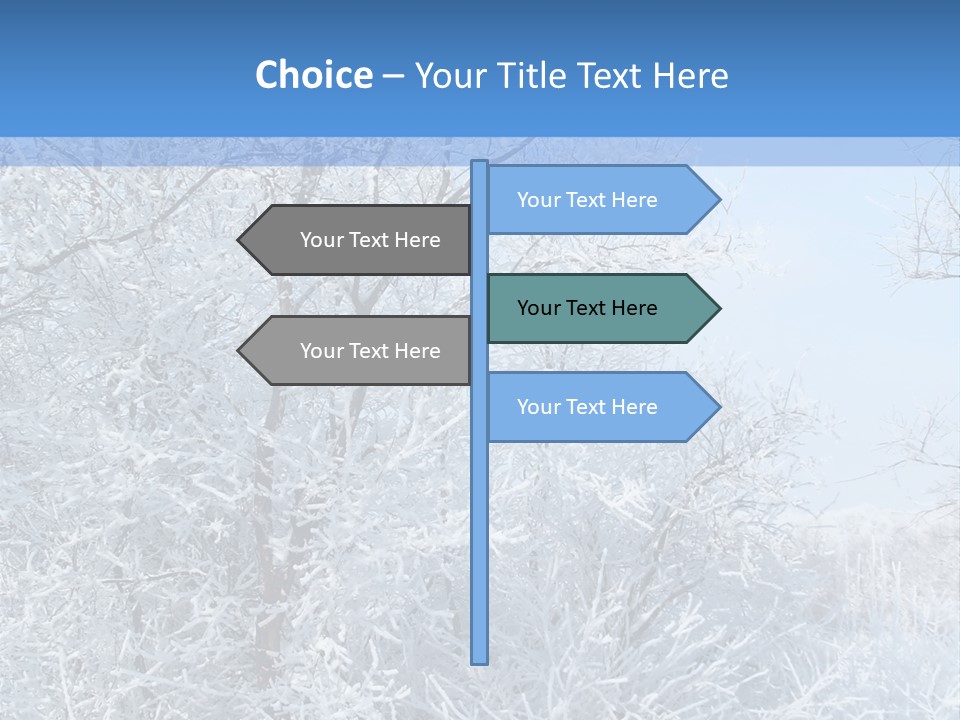 Christmas Background Landscap PowerPoint Template