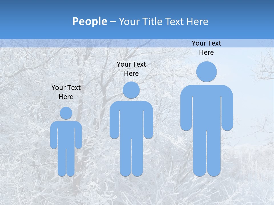 Christmas Background Landscap PowerPoint Template