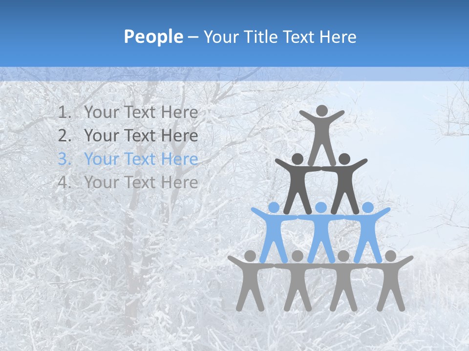 Christmas Background Landscap PowerPoint Template