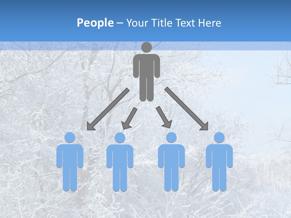 Christmas Background Landscap PowerPoint Template