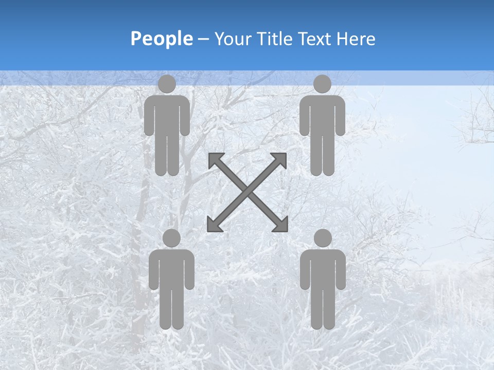 Christmas Background Landscap PowerPoint Template