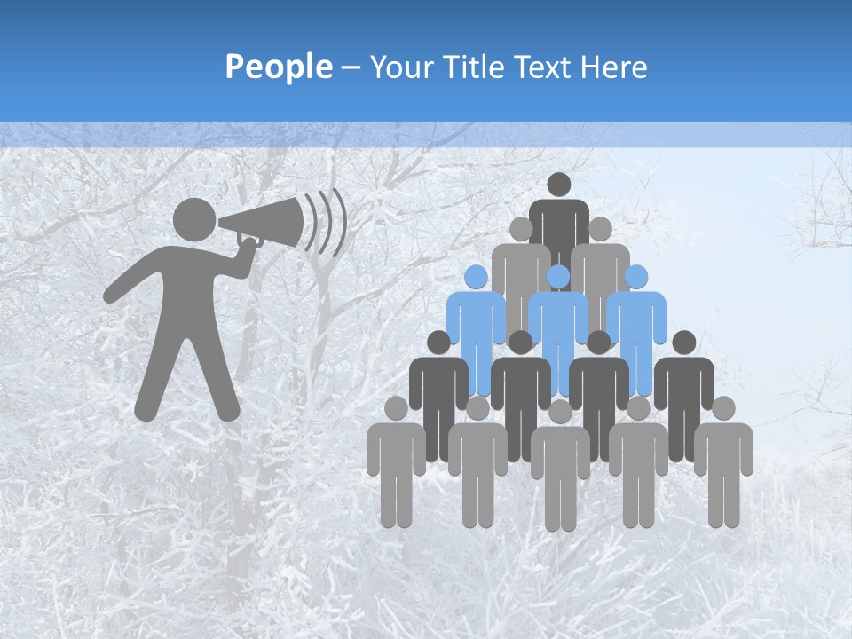 Christmas Background Landscap PowerPoint Template