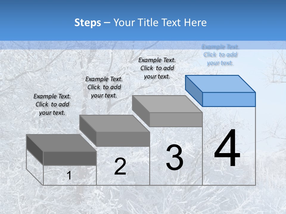 Christmas Background Landscap PowerPoint Template