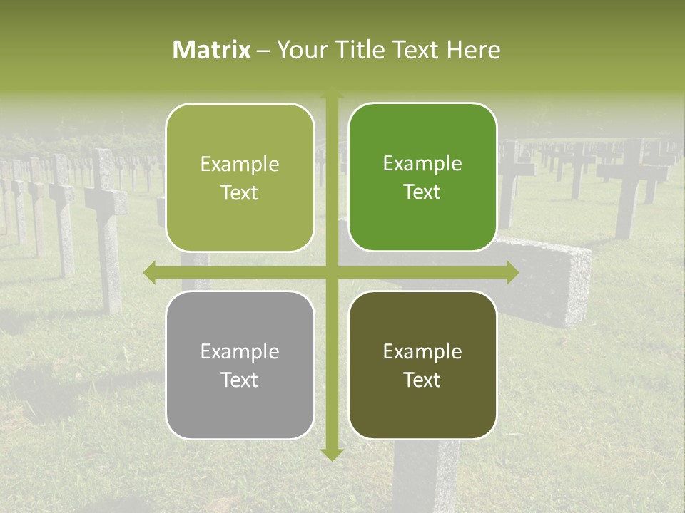 Burial Commemoration Memory PowerPoint Template