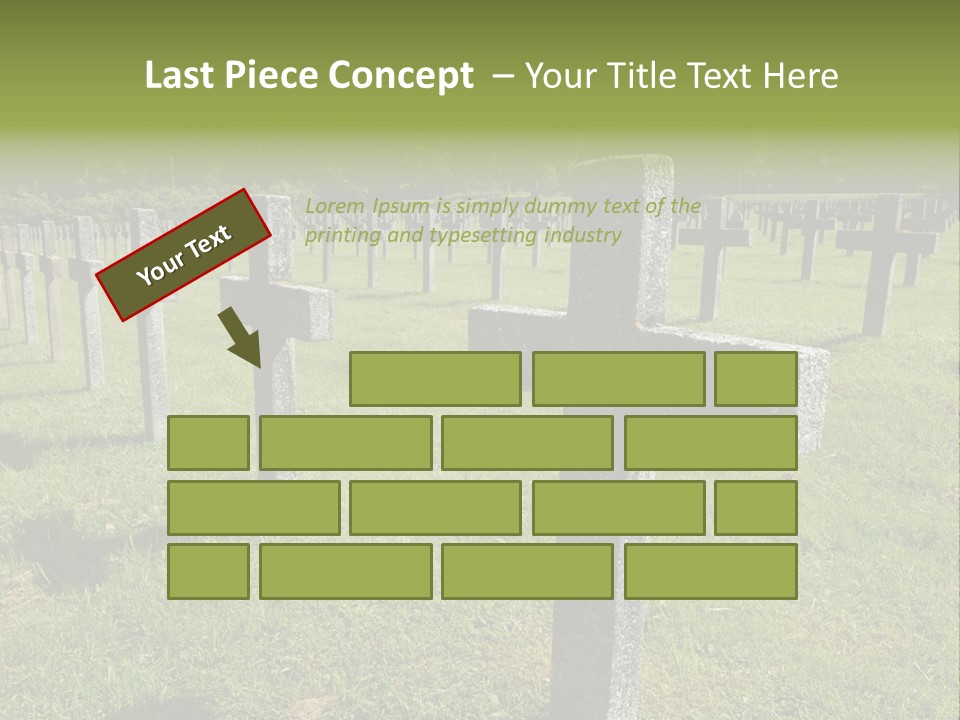 Burial Commemoration Memory PowerPoint Template