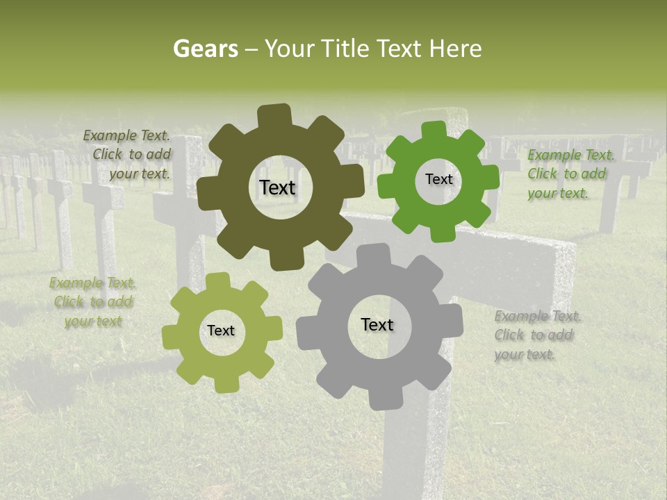 Burial Commemoration Memory PowerPoint Template