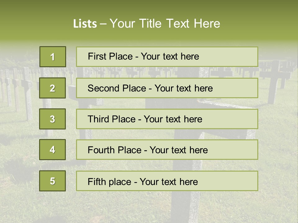 Burial Commemoration Memory PowerPoint Template