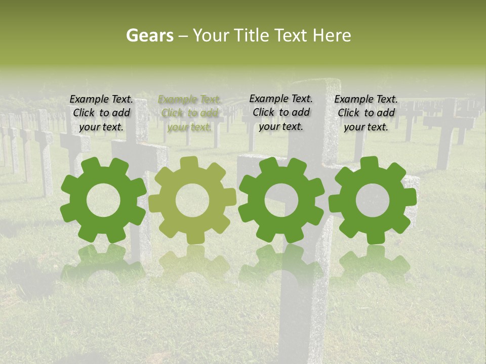 Burial Commemoration Memory PowerPoint Template