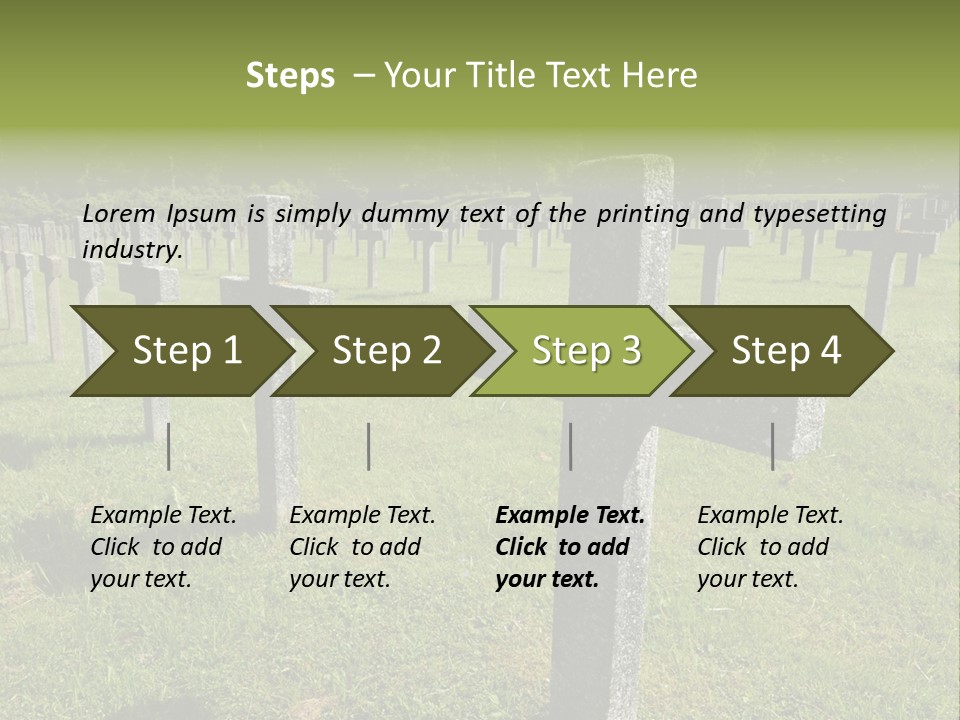 Burial Commemoration Memory PowerPoint Template