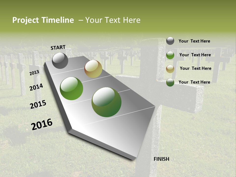 Burial Commemoration Memory PowerPoint Template