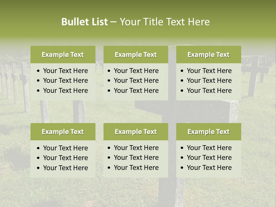 Burial Commemoration Memory PowerPoint Template
