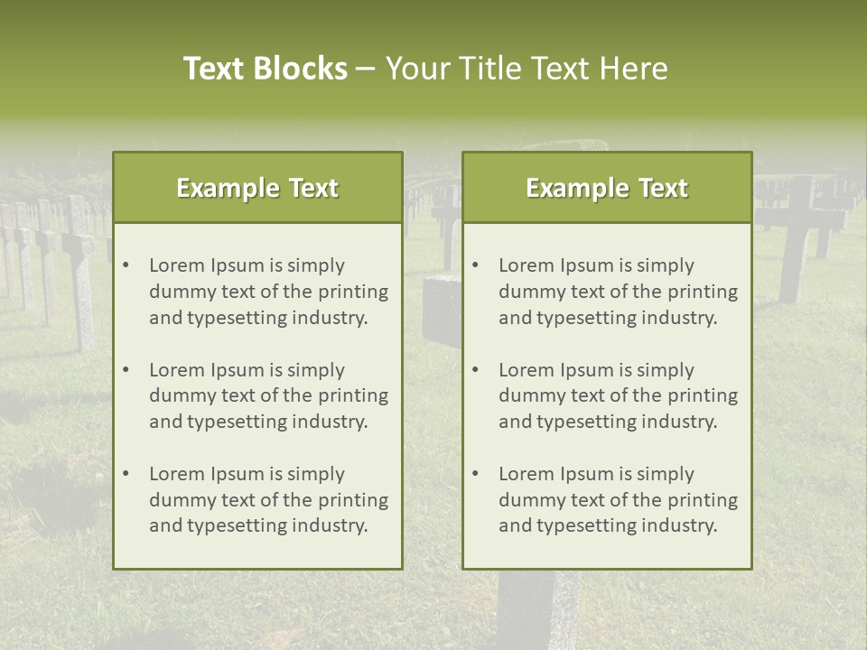Burial Commemoration Memory PowerPoint Template