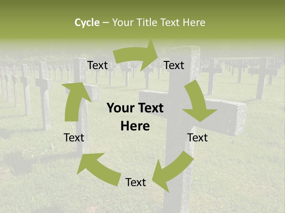 Burial Commemoration Memory PowerPoint Template