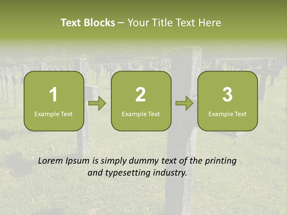 Burial Commemoration Memory PowerPoint Template