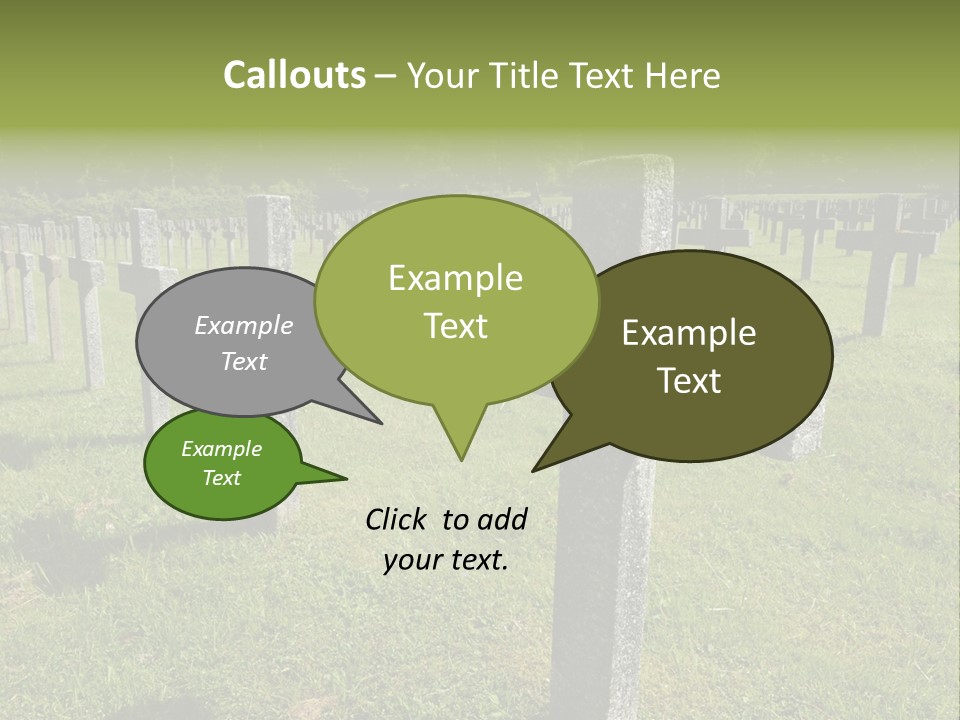 Burial Commemoration Memory PowerPoint Template
