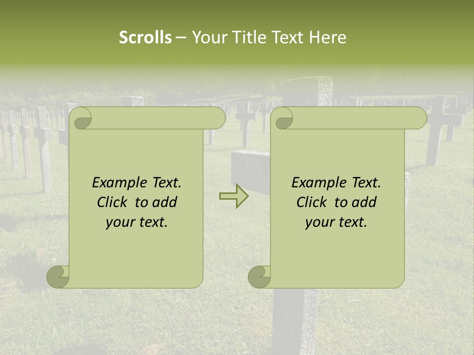 Burial Commemoration Memory PowerPoint Template