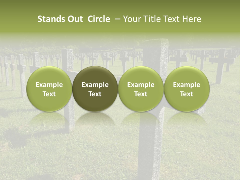 Burial Commemoration Memory PowerPoint Template