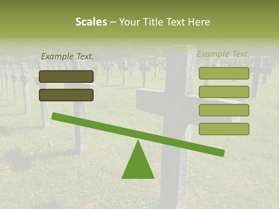 Burial Commemoration Memory PowerPoint Template