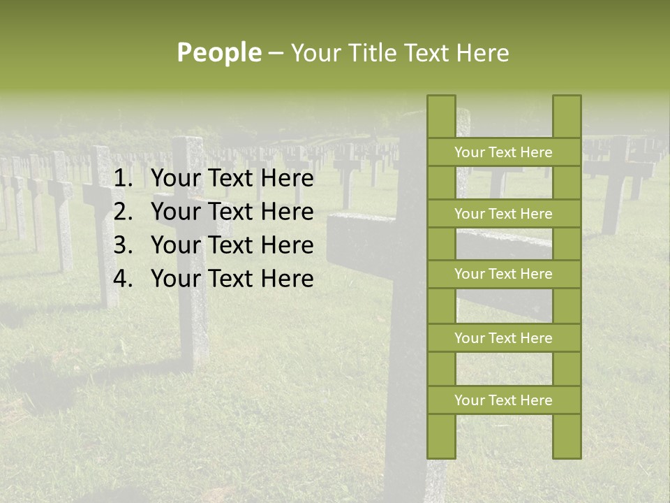 Burial Commemoration Memory PowerPoint Template