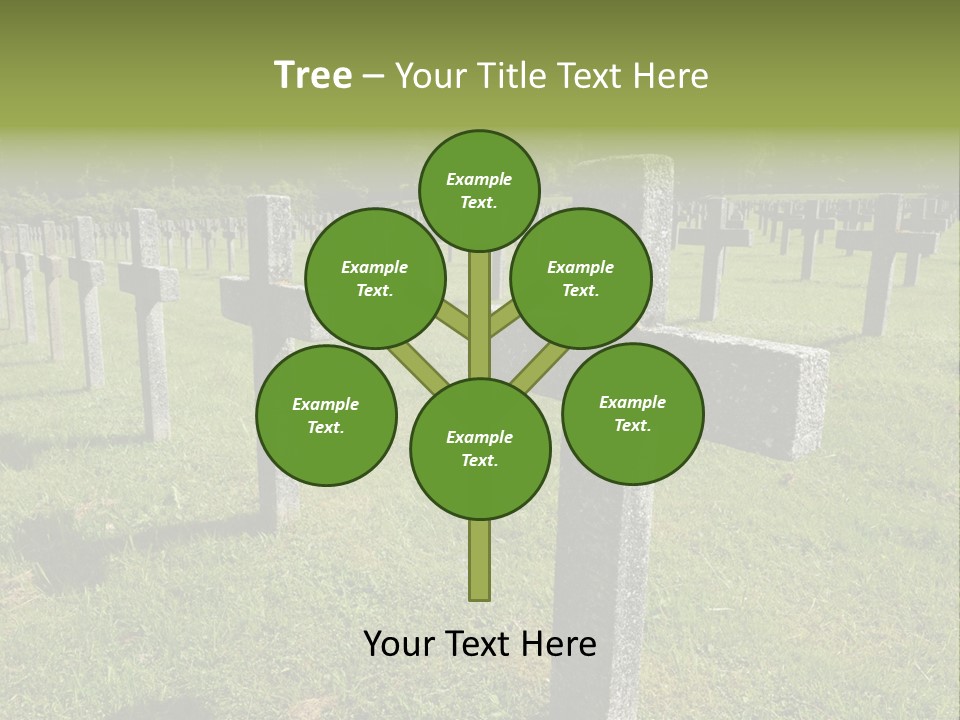 Burial Commemoration Memory PowerPoint Template