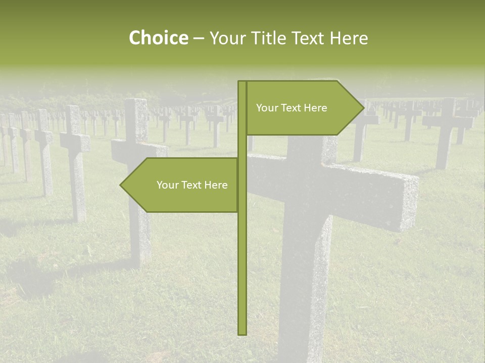 Burial Commemoration Memory PowerPoint Template