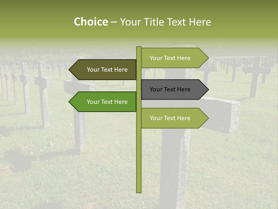 Burial Commemoration Memory PowerPoint Template