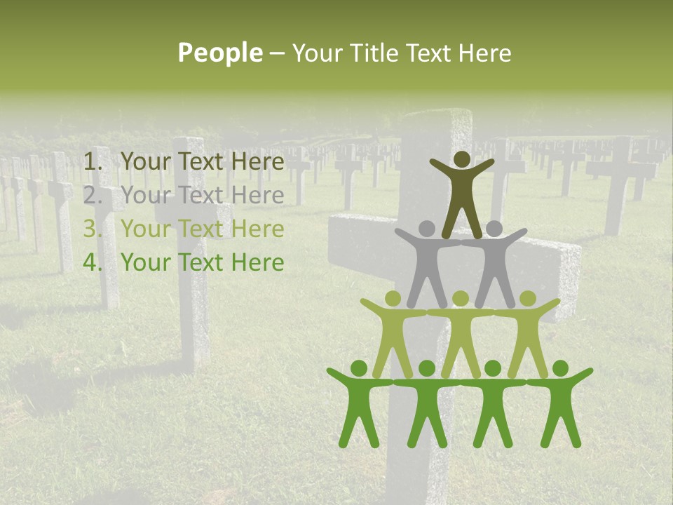 Burial Commemoration Memory PowerPoint Template