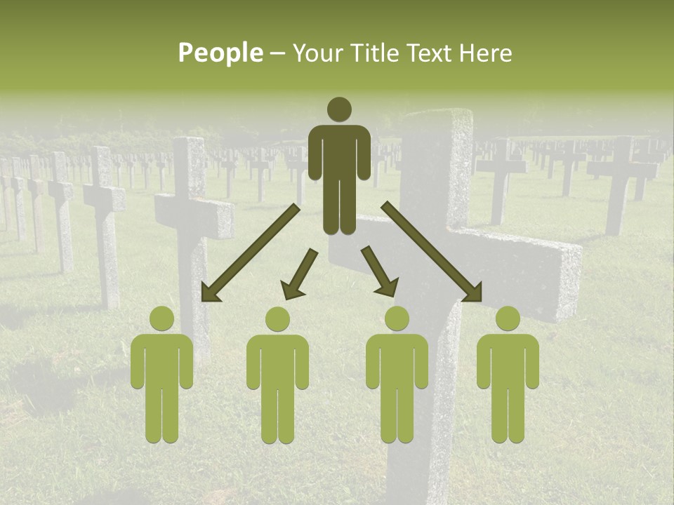 Burial Commemoration Memory PowerPoint Template