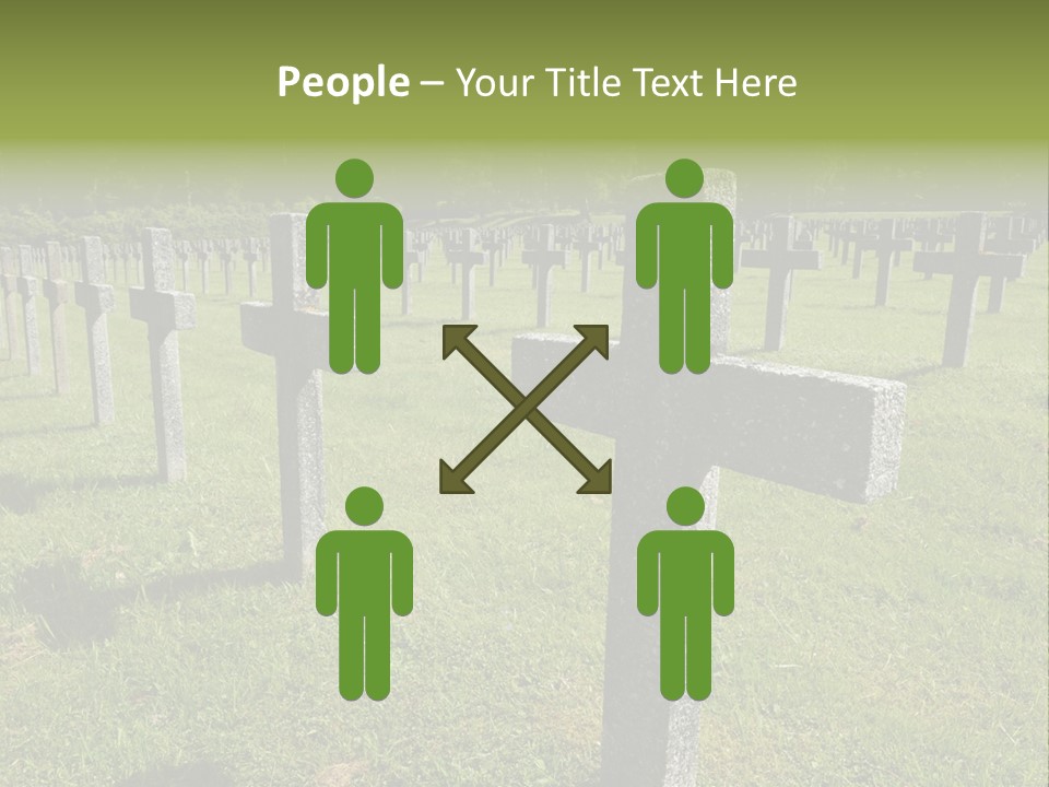 Burial Commemoration Memory PowerPoint Template