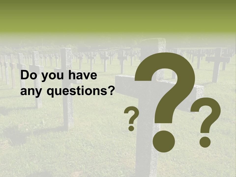 Burial Commemoration Memory PowerPoint Template