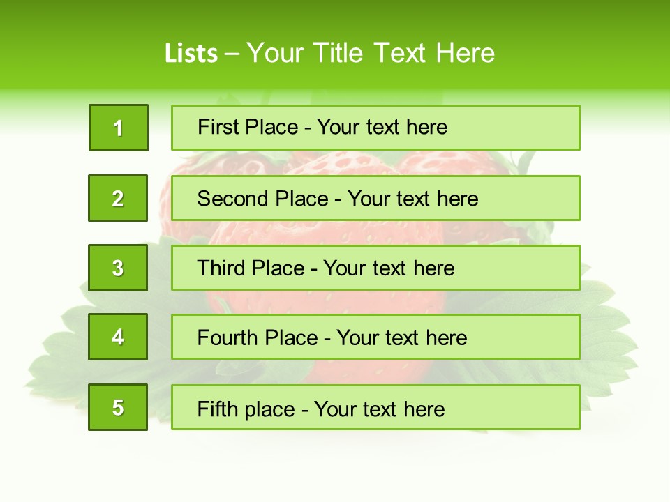 Food Fresh Green PowerPoint Template