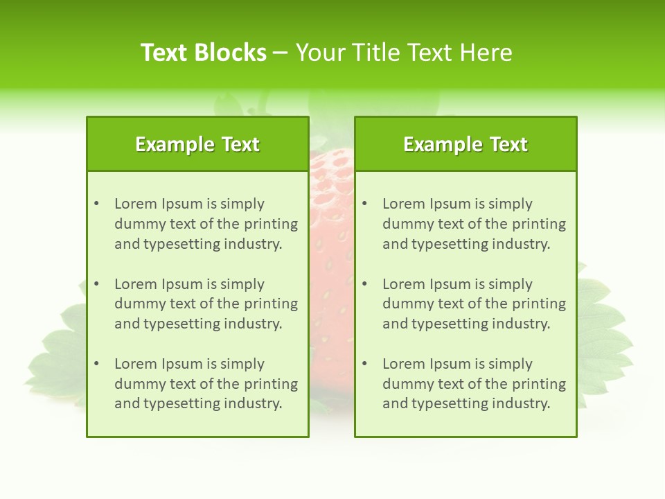 Food Fresh Green PowerPoint Template