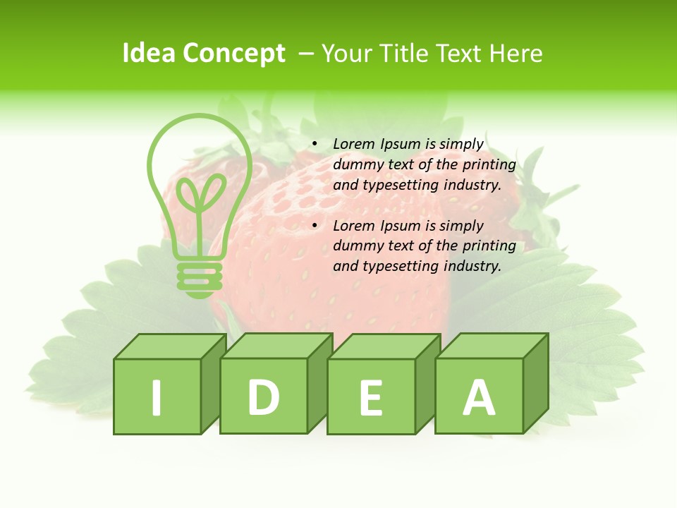 Food Fresh Green PowerPoint Template