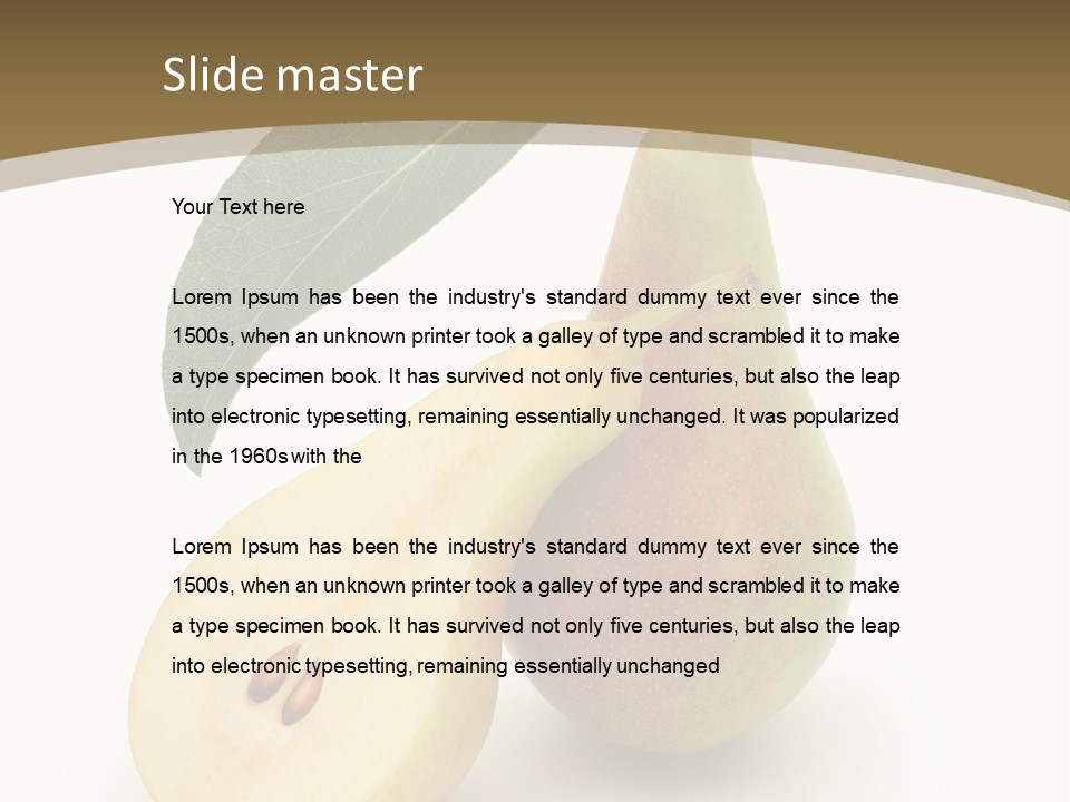 Foodstuff Fruit Fresh PowerPoint Template