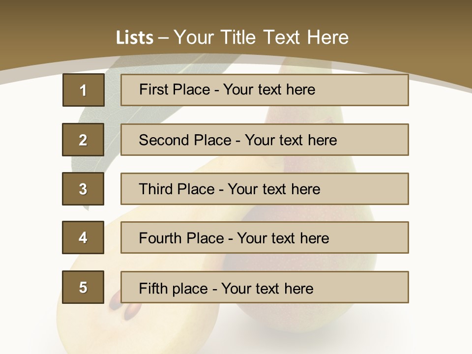 Foodstuff Fruit Fresh PowerPoint Template