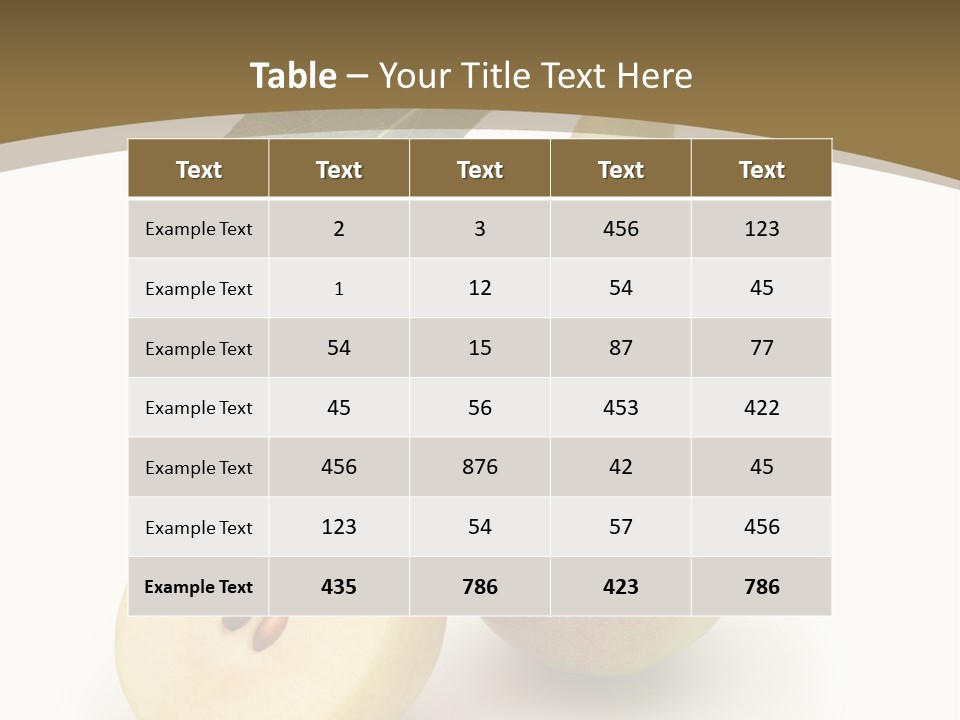Foodstuff Fruit Fresh PowerPoint Template